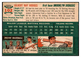 1954 Topps Baseball #102 Gil Hodges Dodgers VG-EX 475828