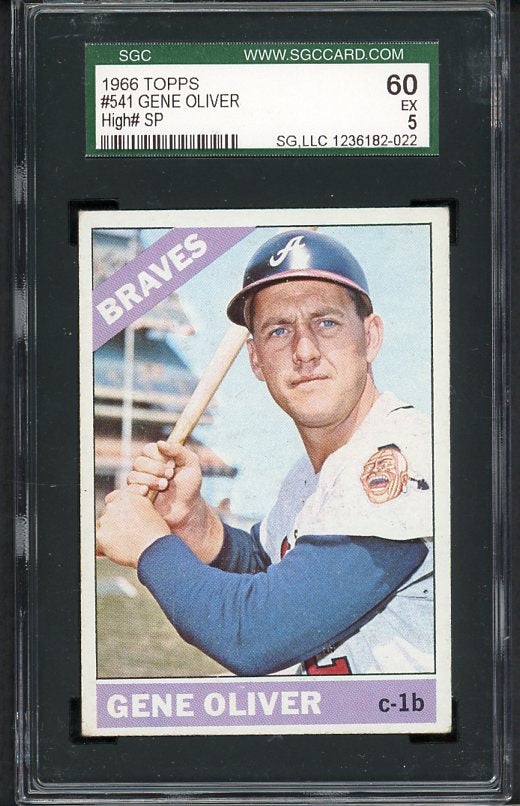 1966 Topps Baseball #541 Gene Oliver Braves SGC 60 EX 475891