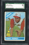 1966 Topps Baseball #072 Tony Perez Reds SGC 40 VG 475904