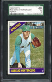 1966 Topps Baseball #532 Aurelio Monteagudo A's SGC 60 EX 475906