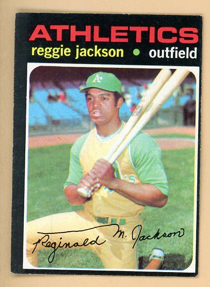 1971 Topps Baseball #020 Reggie Jackson A's EX 475916