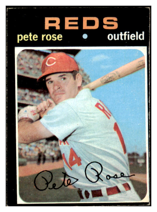 1971 Topps Baseball #100 Pete Rose Reds VG-EX 475920
