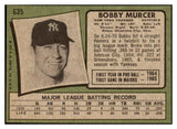 1971 Topps Baseball #635 Bobby Murcer Yankees GD-VG trimmed 475921