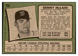 1971 Topps Baseball #750 Denny McLain Senators EX-MT 475929