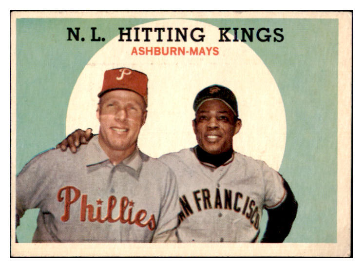 1959 Topps Baseball #317 Willie Mays Richie Ashburn EX 475961