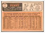 1966 Topps Baseball #598 Gaylord Perry Giants VG-EX 475966