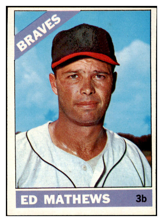 1966 Topps Baseball #200 Eddie Mathews Braves EX-MT 475968