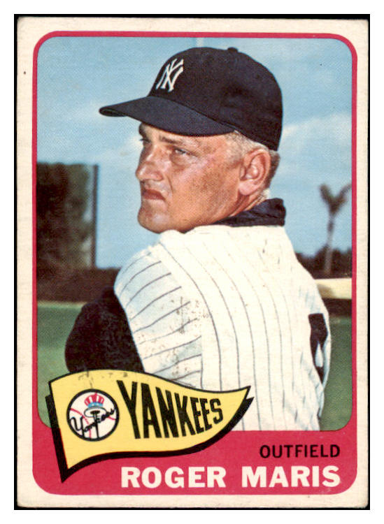 1965 Topps Baseball #155 Roger Maris Yankees VG-EX 475979