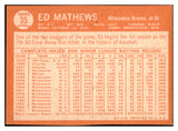 1964 Topps Baseball #35 Eddie Mathews Braves EX 475984