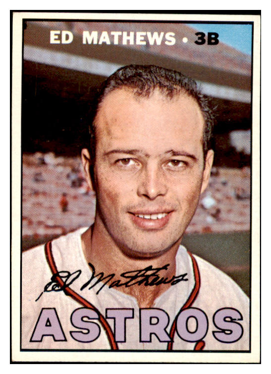 1967 Topps Baseball #166 Eddie Mathews Astros NR-MT 475990