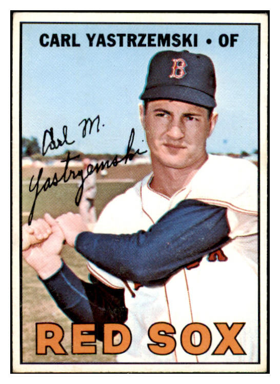 1967 Topps Baseball #355 Carl Yastrzemski Red Sox EX-MT 475994