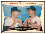 1960 Topps Baseball #160 Mickey Mantle Ken Boyer VG 476027