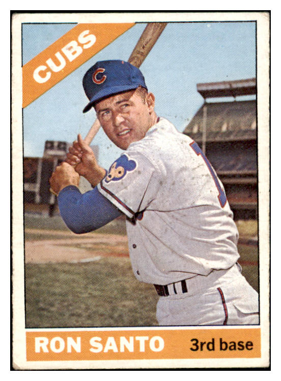 1966 Topps Baseball #290 Ron Santo Cubs VG 476052
