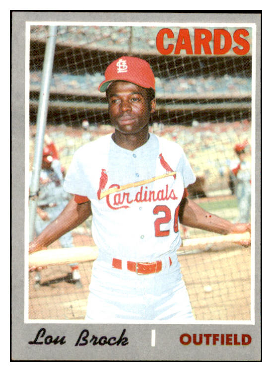 1970 Topps Baseball #330 Lou Brock Cardinals NR-MT 476077