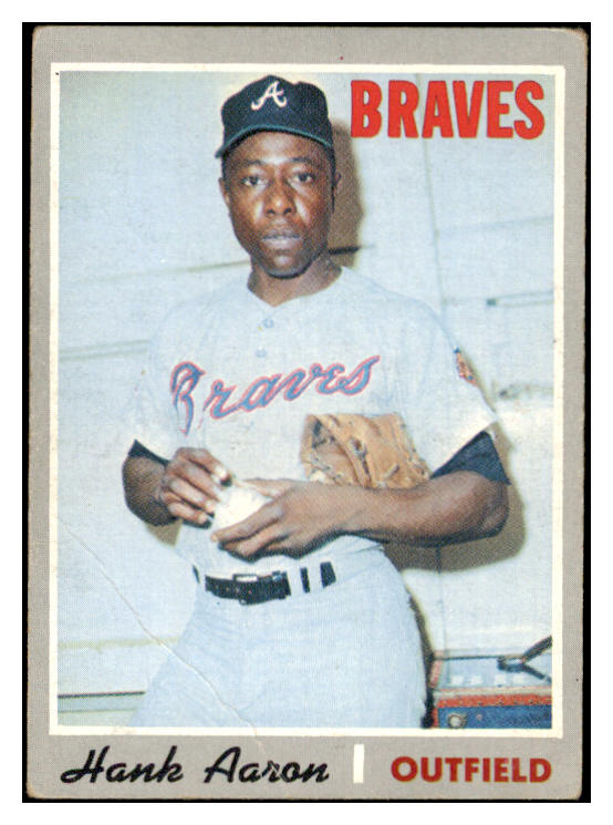 1970 Topps Baseball #500 Hank Aaron Braves GD-VG 476084