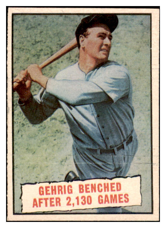 1961 Topps Baseball #405 Lou Gehrig Yankees EX-MT 476108