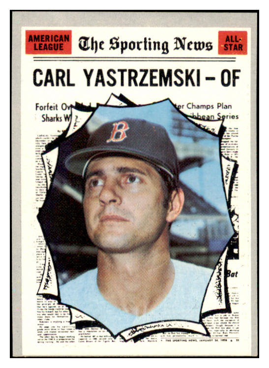 1970 Topps Baseball #461 Carl Yastrzemski A.S. Red Sox EX 476125