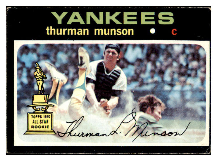 1971 Topps Baseball #005 Thurman Munson Yankees VG-EX 476131