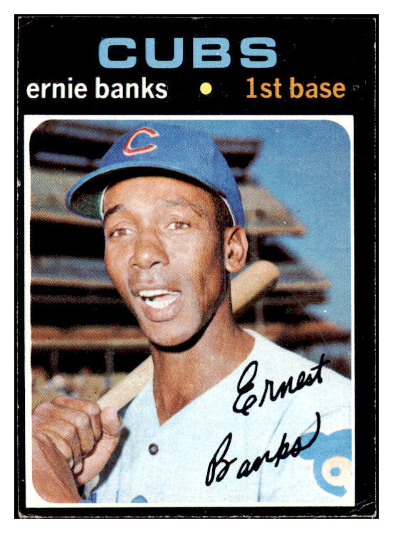 1971 Topps Baseball #525 Ernie Banks Cubs VG-EX 476133