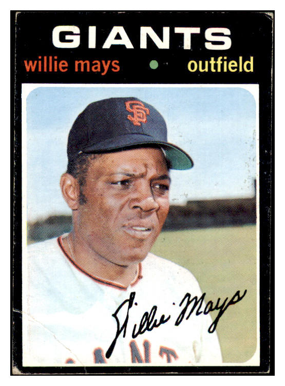 1971 Topps Baseball #600 Willie Mays Giants VG-EX 476136