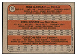 1972 Topps Baseball #079 Carlton Fisk Red Sox NR-MT 476139