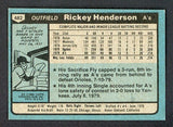 1980 Topps Baseball #482 Rickey Henderson A's EX-MT 476143