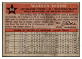1958 Topps Baseball #494 Warren Spahn A.S. Braves GD-VG 476150