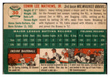 1954 Topps Baseball #030 Eddie Mathews Braves VG-EX 476170