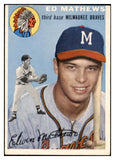 1954 Topps Baseball #030 Eddie Mathews Braves EX 476172