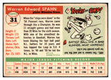 1955 Topps Baseball #031 Warren Spahn Braves VG 476180