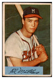 1954 Bowman Baseball #064 Eddie Mathews Braves FR-GD 476195