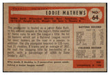1954 Bowman Baseball #064 Eddie Mathews Braves GD-VG 476196