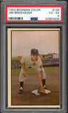 1953 Bowman Color Baseball #136 Jim Brideweser Yankees PSA 4 VG-EX 476265