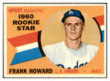 1960 Topps Baseball #132 Frank Howard Dodgers GD-VG ink back 476373