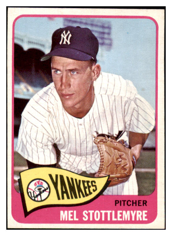 1965 Topps Baseball #550 Mel Stottlemyre Yankees NR-MT 476406