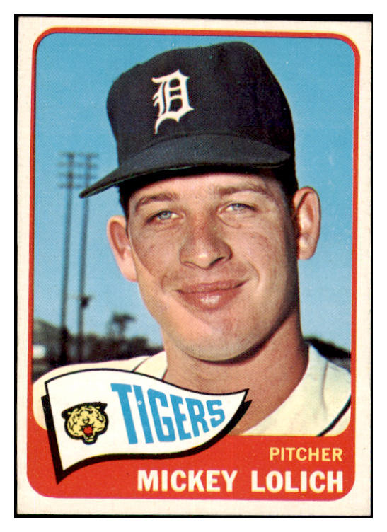 1965 Topps Baseball #335 Mickey Lolich Tigers NR-MT 476410