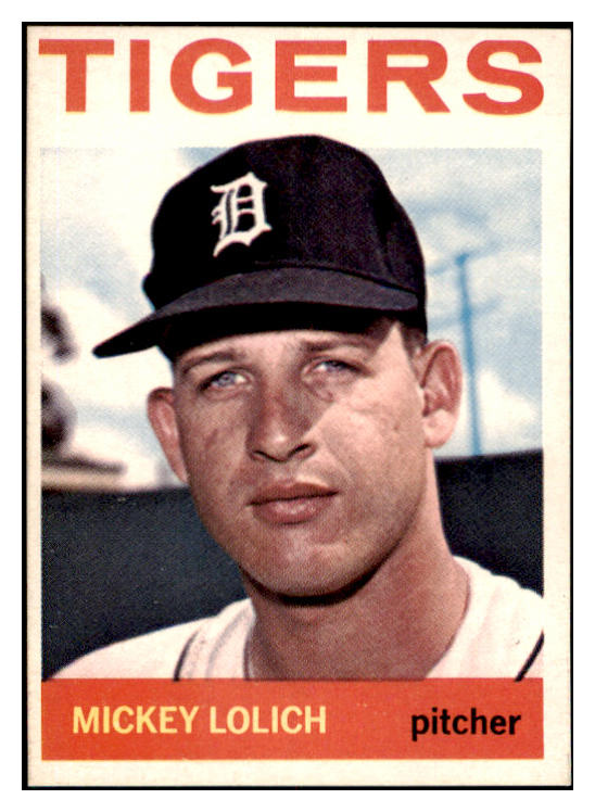 1964 Topps Baseball #128 Mickey Lolich Tigers NR-MT 476412