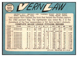 1965 Topps Baseball #515 Vern Law Pirates EX-MT 476417