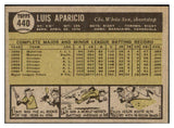1961 Topps Baseball #440 Luis Aparicio White Sox NR-MT 476450