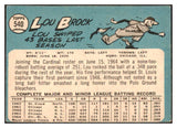 1965 Topps Baseball #540 Lou Brock Cardinals VG-EX 476457