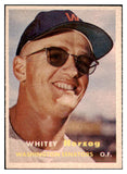 1957 Topps Baseball #029 Whitey Herzog Senators EX-MT 476470