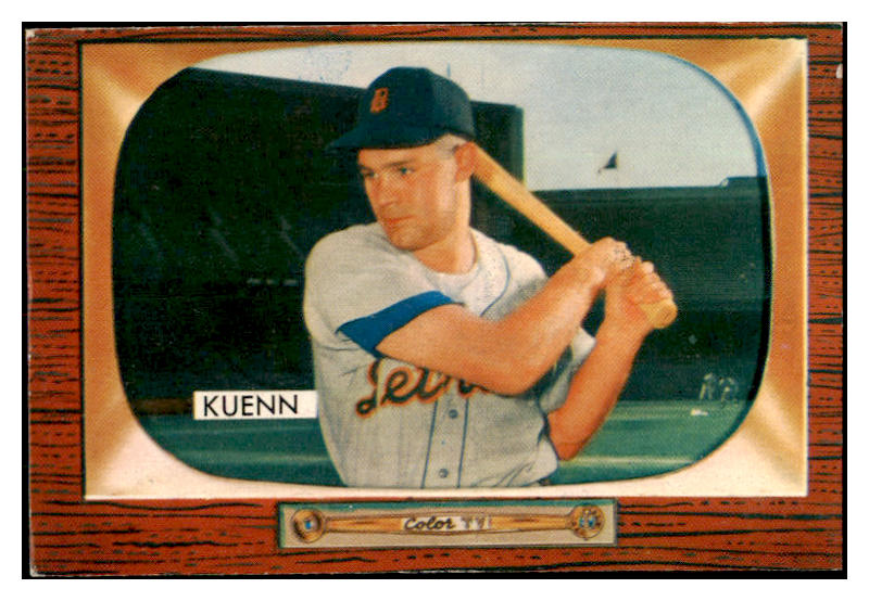 1955 Bowman Baseball #132 Harvey Kuenn Tigers EX-MT Error 476482
