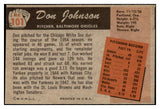 1955 Bowman Baseball #101 Don Johnson Orioles EX-MT Correct 476496