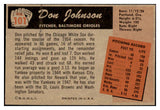 1955 Bowman Baseball #101 Don Johnson Orioles EX-MT Error 476498