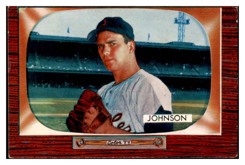 1955 Bowman Baseball #157 Ernie Johnson Braves EX-MT Error 476502