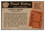 1955 Bowman Baseball #204 Frank Bolling Tigers VG-EX Correct 476547