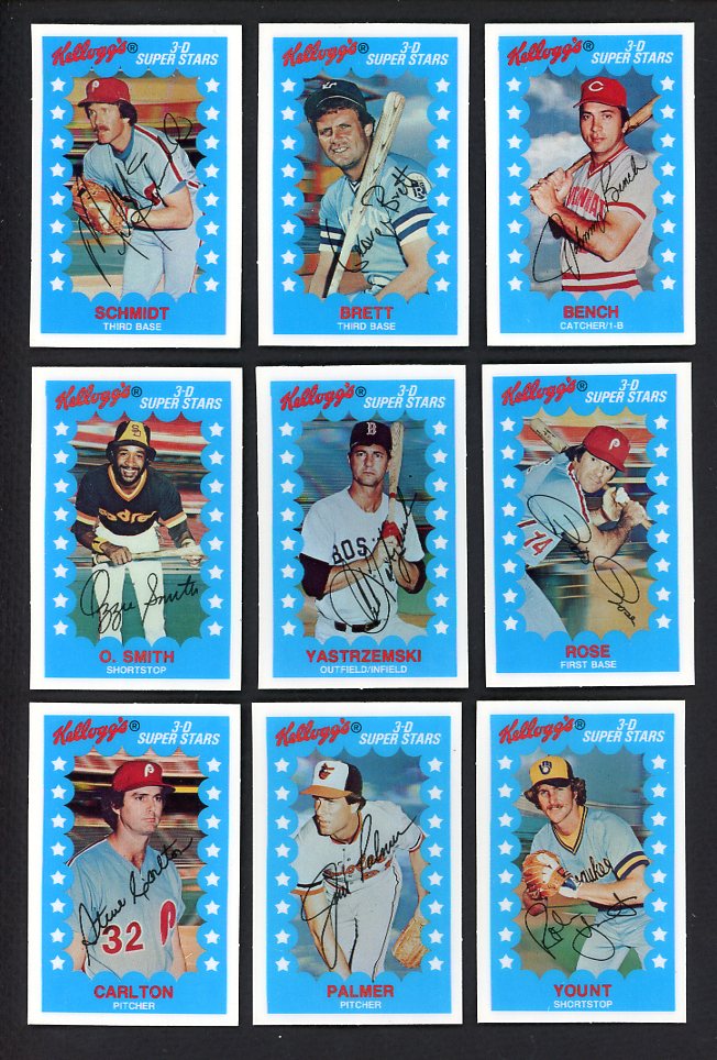 1982 Kelloggs Complete Set NR-MT Bench Brett Schmidt 476616