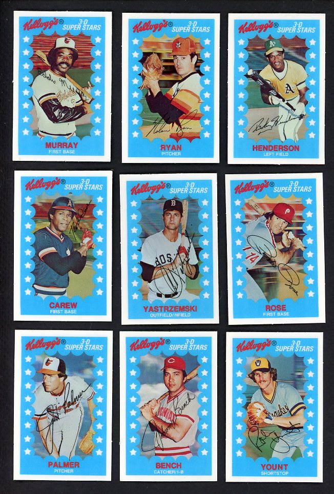 1982 Kelloggs Complete Set NR-MT Brett Ryan Schmidt 476618