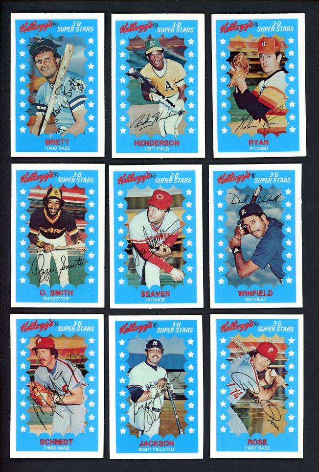 1982 Kelloggs Complete Set NR-MT Seaver Ryan Schmidt 476619