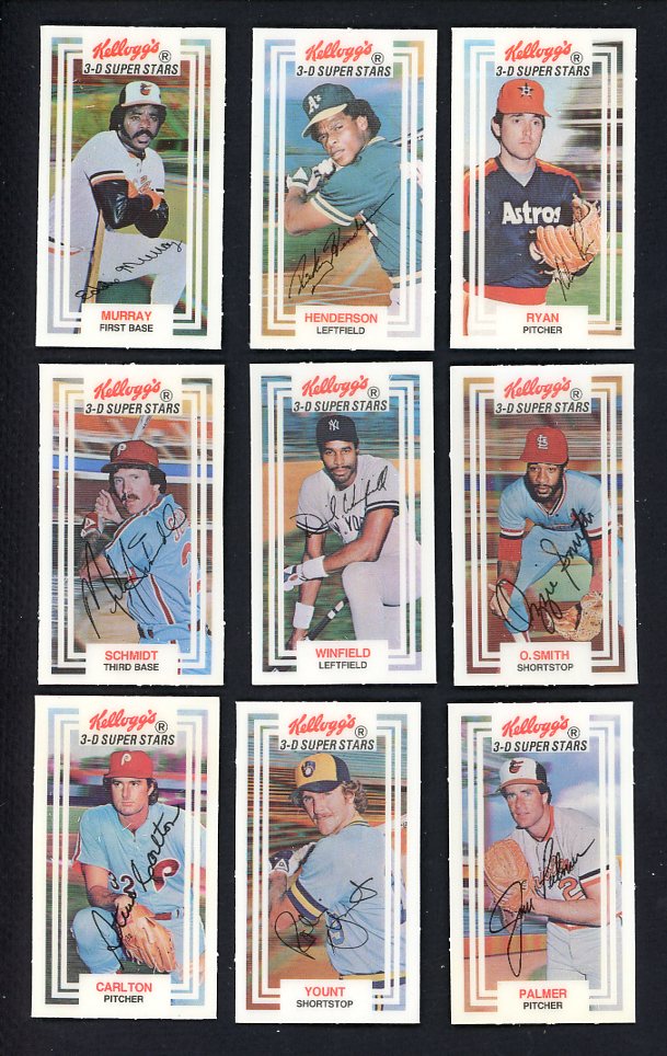 1983 Kelloggs Complete Set NR-MT Henderson Brett Ryan 476622